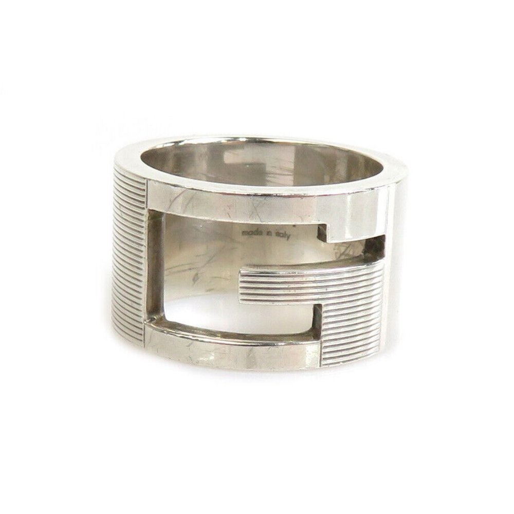 Auth GUCCI Ring Silver 925